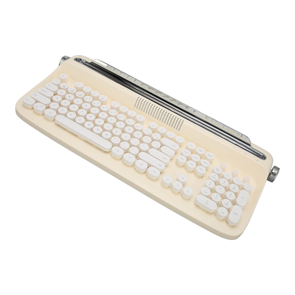 Gernie Wireless Keyboards Retro Typewriter Keyboard Bluetooth Beige NEW