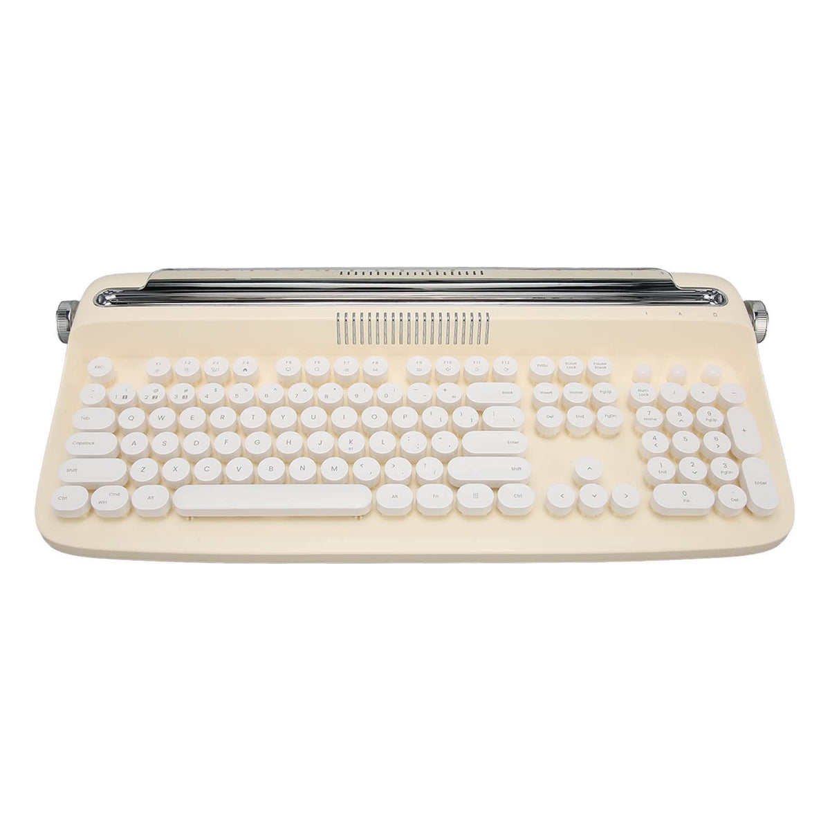 Gernie Wireless Keyboards Retro Typewriter Keyboard Bluetooth Beige NEW