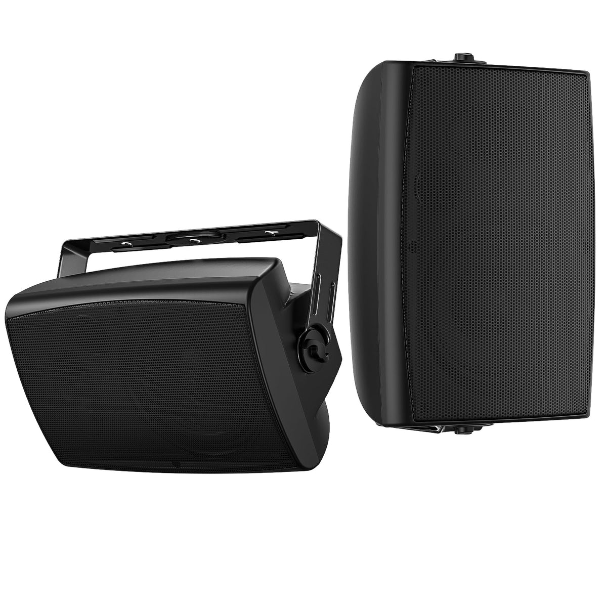 Herdio 6.5" Outdoor Bluetooth Speakers Waterproof Black NEW