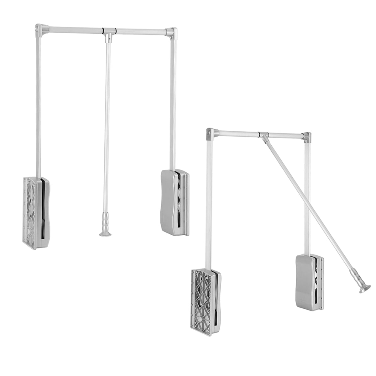 Fdit Adjustable Pull Down Wardrobe Rail 830-1150mm Storage NEW