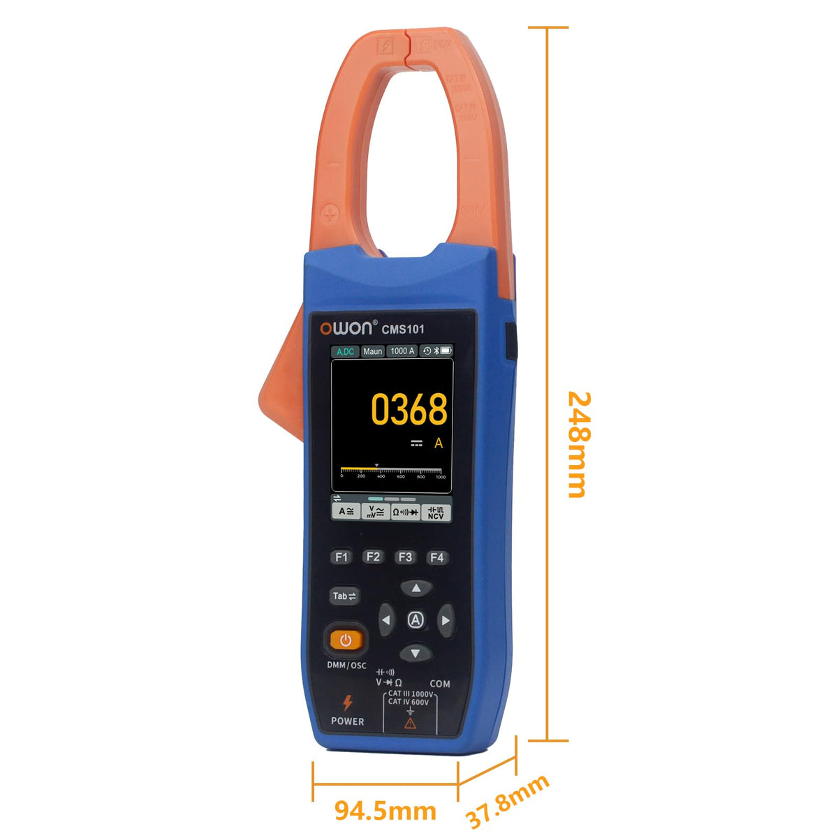 OWON CMS101 Multi Testers 3-in-1 Digital Clamp Meter Oscilloscope Blue Black NEW