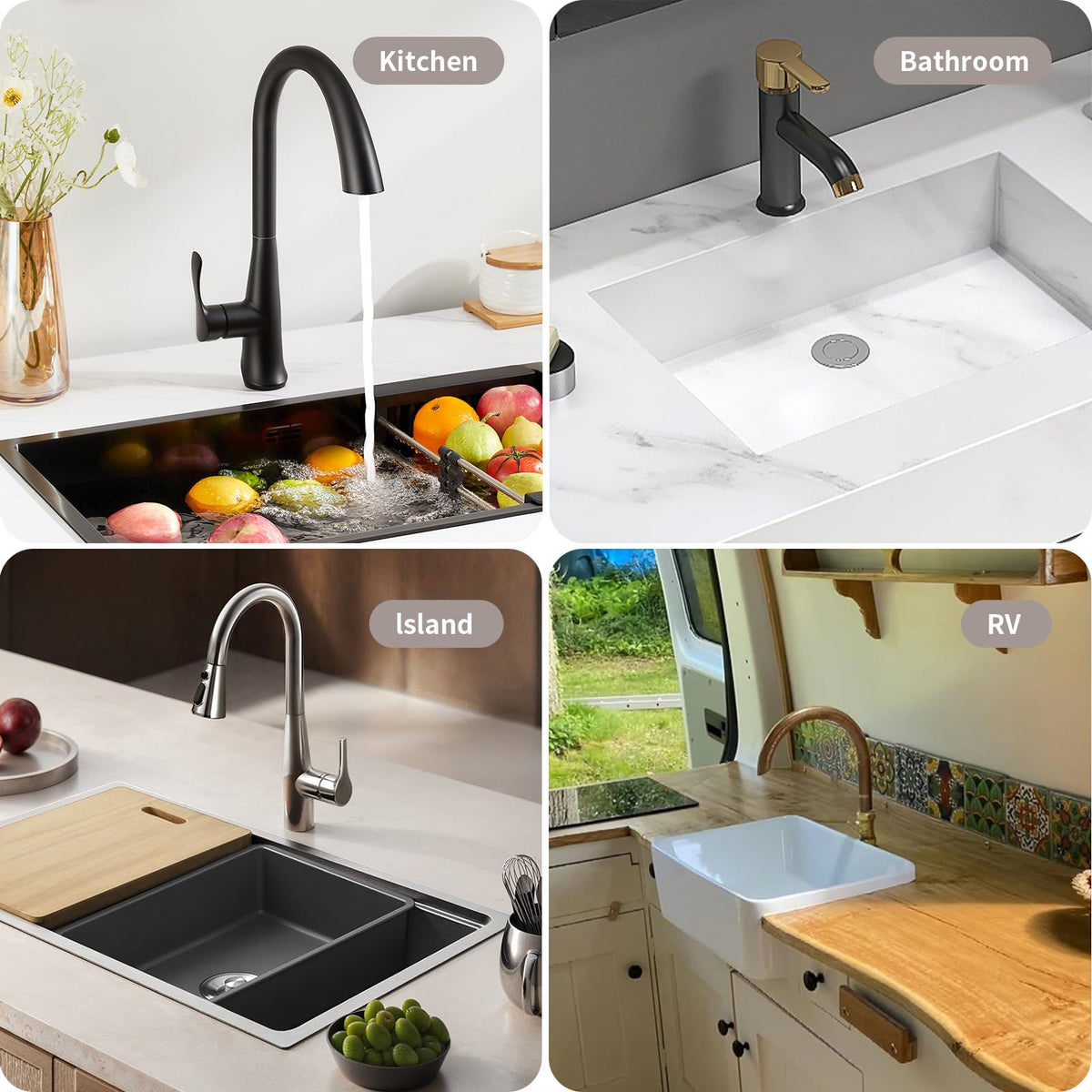 Koyocaarr White Diatomaceous Earth Kitchen Stone Sink Mat 20cm x 10cm NEW