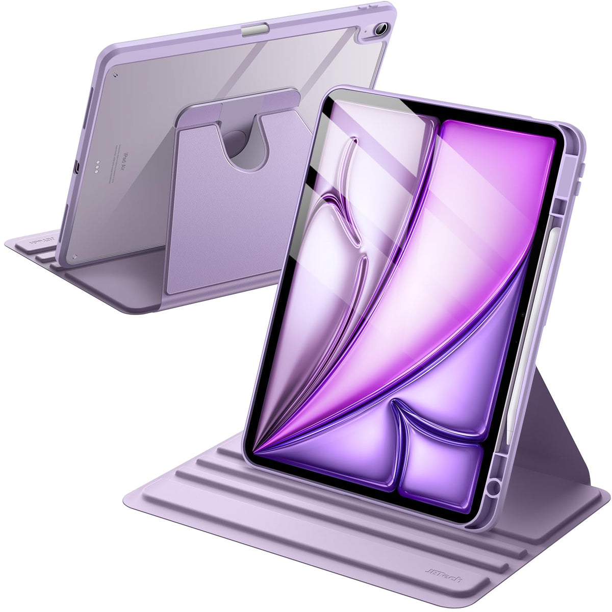 JETech 360° Cases Rotating Purple Case for iPad Air 13" M4/M3/M2 NEW
