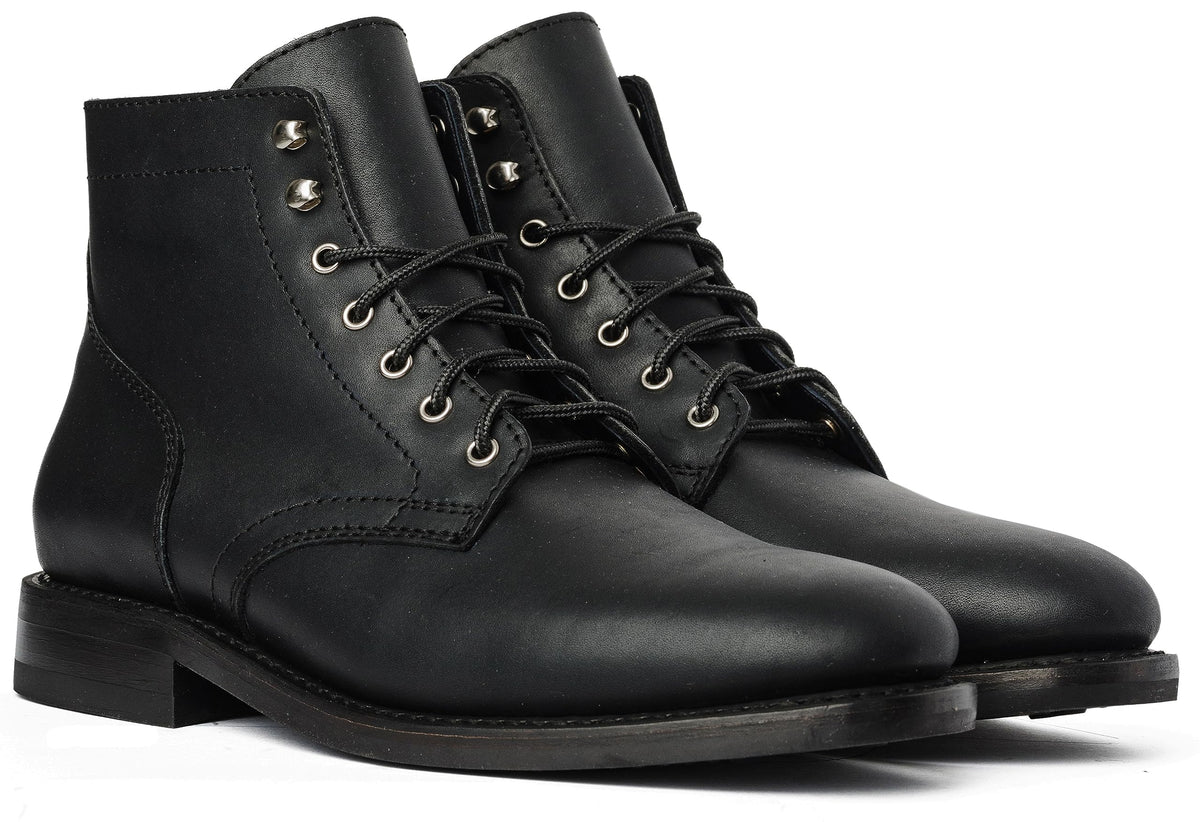 Thursday Boot Company President Ankle Boots Black Matte Leather Mens US 11 NEW