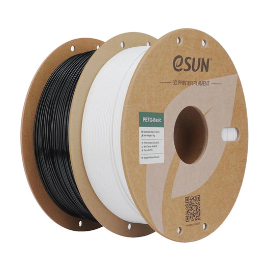 eSUN PETG 3D Printer Filament 1.75mm Black & White 1KG Spool NEW