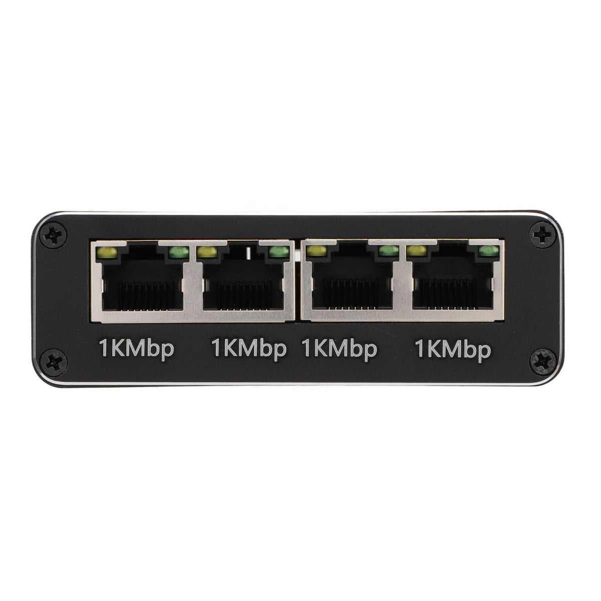 XUMIUZIY Gigabit Ethernet Splitter 1 to 4 LAN USB C Power Black DEMO
