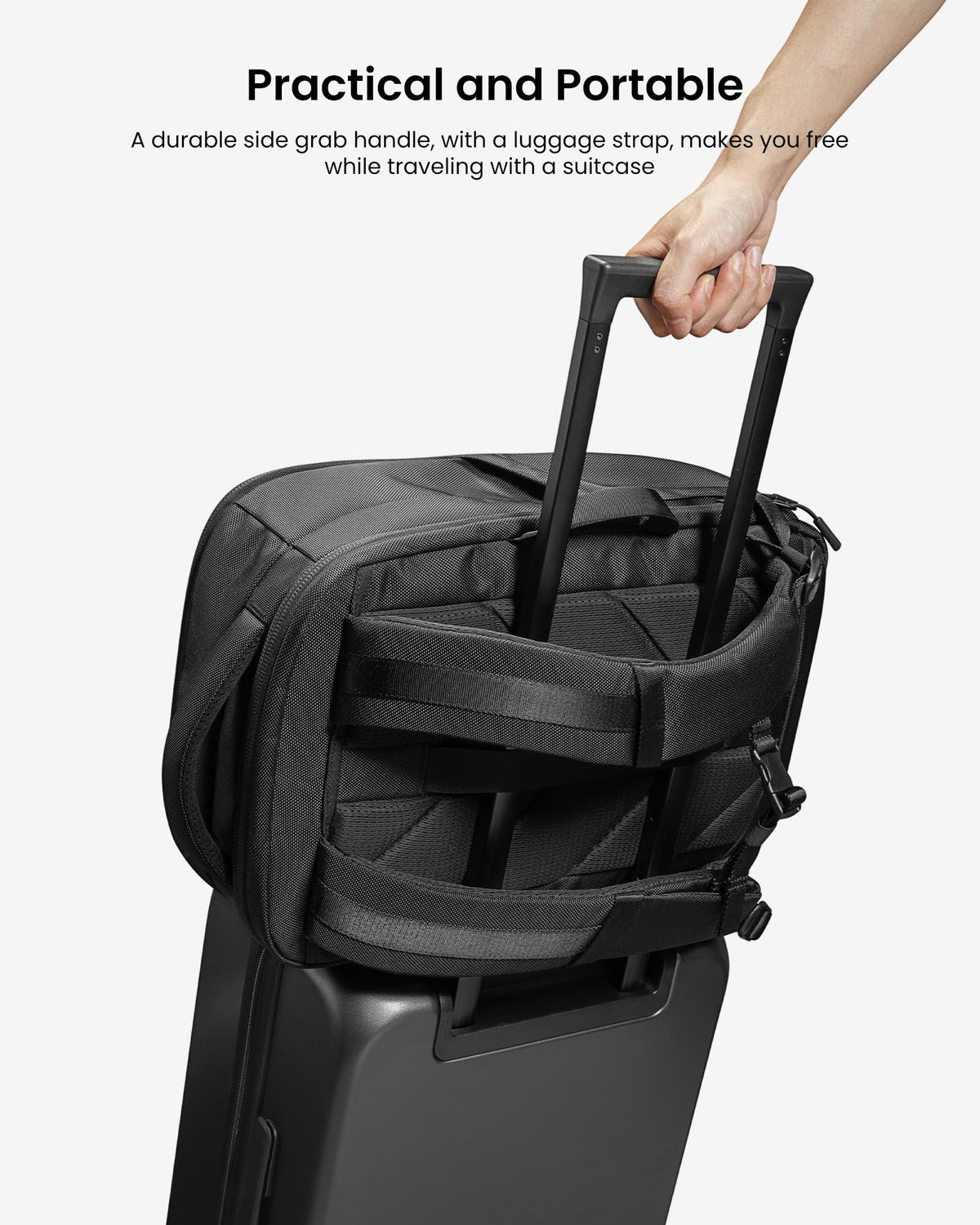 tomtoc 28L Backpacks X-Pac Laptop Backpack Black Business Professional Size NEW