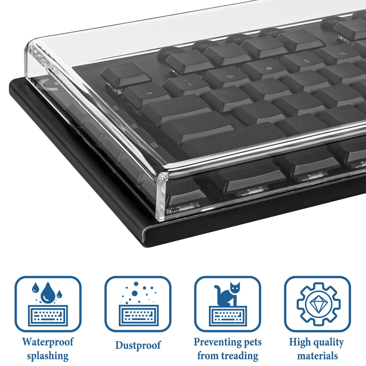 Geekria Clear Acrylic Keyboard Dust Cover Protective Shield Guard NEW