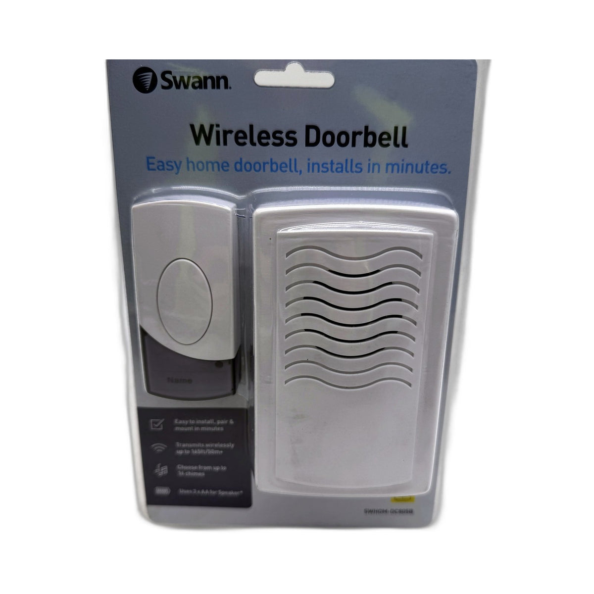 Swann Wireless Doorbell Battery Powered Security Camera White NEW