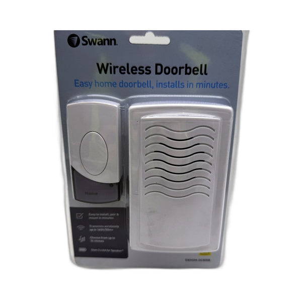 Swann Wireless Doorbell Battery Powered Security Camera White NEW