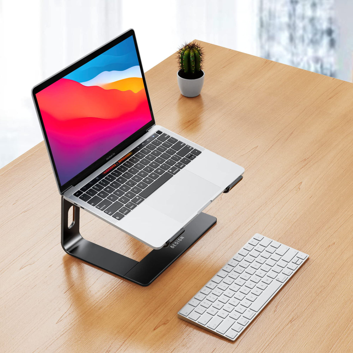 BESIGN LS03 Stands Aluminum Laptop Stand Ergonomic Detachable Black NEW