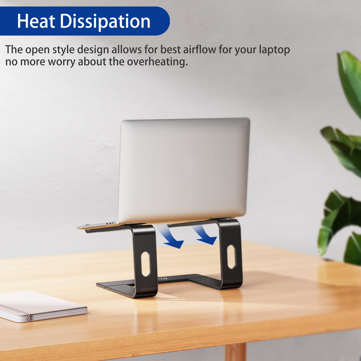 BESIGN LS03 Stands Aluminum Laptop Stand Ergonomic Detachable Black NEW