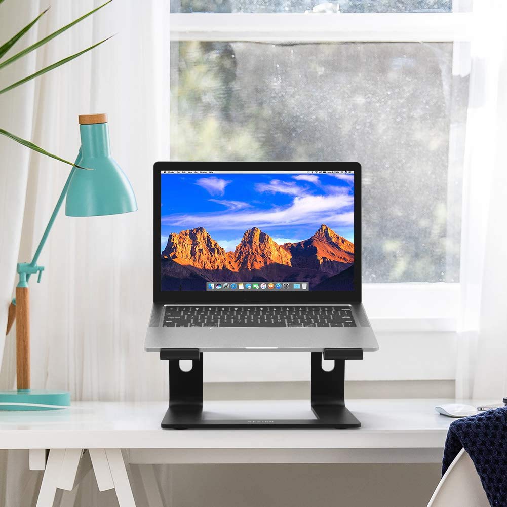 BESIGN LS03 Stands Aluminum Laptop Stand Ergonomic Detachable Black NEW