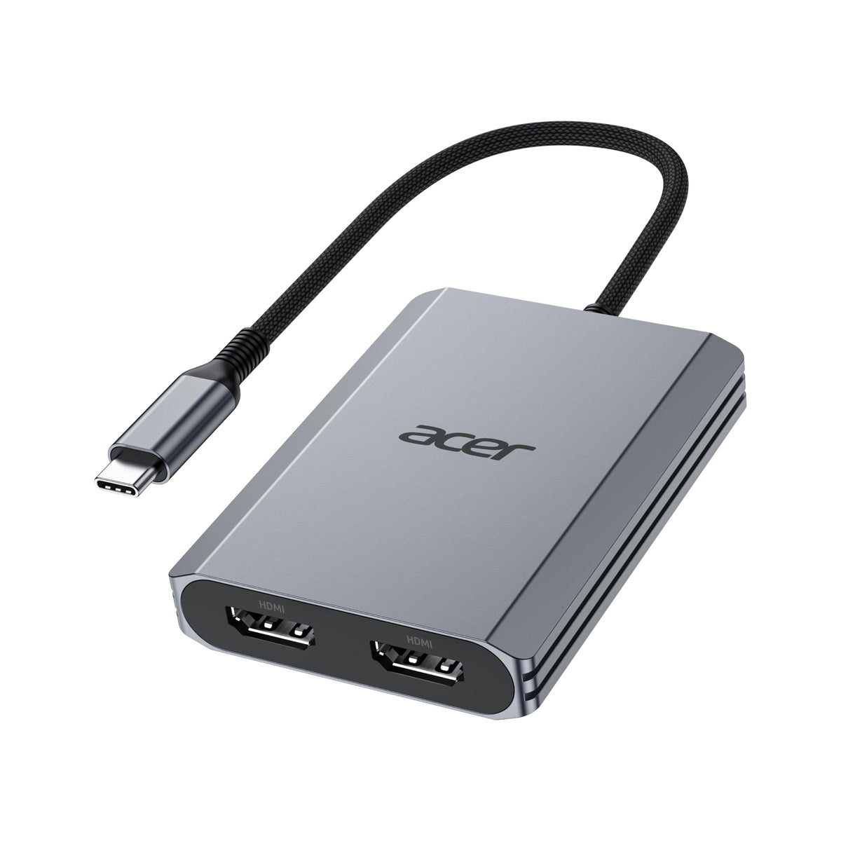Acer USB USB Hubs C Hub Dual HDMI 4K@60Hz Adapter Silver  NEW