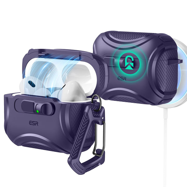 ESR AirPods Cases Pro 3 Case Purple | Protective Charging Cover NEW