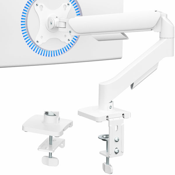 VIVO Single Monitor Arm Fully Adjustable 17-32 Inch White Desk NEW