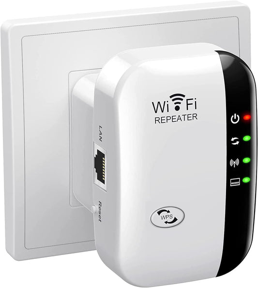VIXLW WiFi Range Extender 4000 sq ft Coverage White 45 Devices NEW