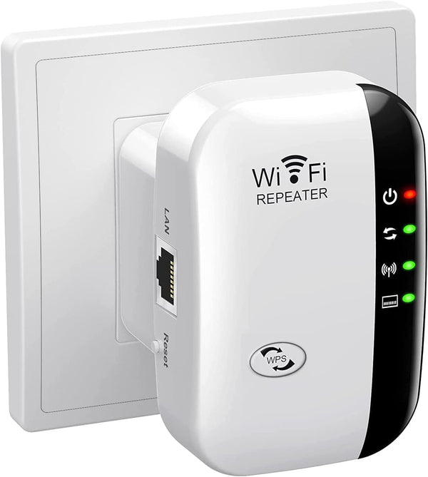 VIXLW WiFi Range Extender 4000 sq ft Coverage White 45 Devices NEW