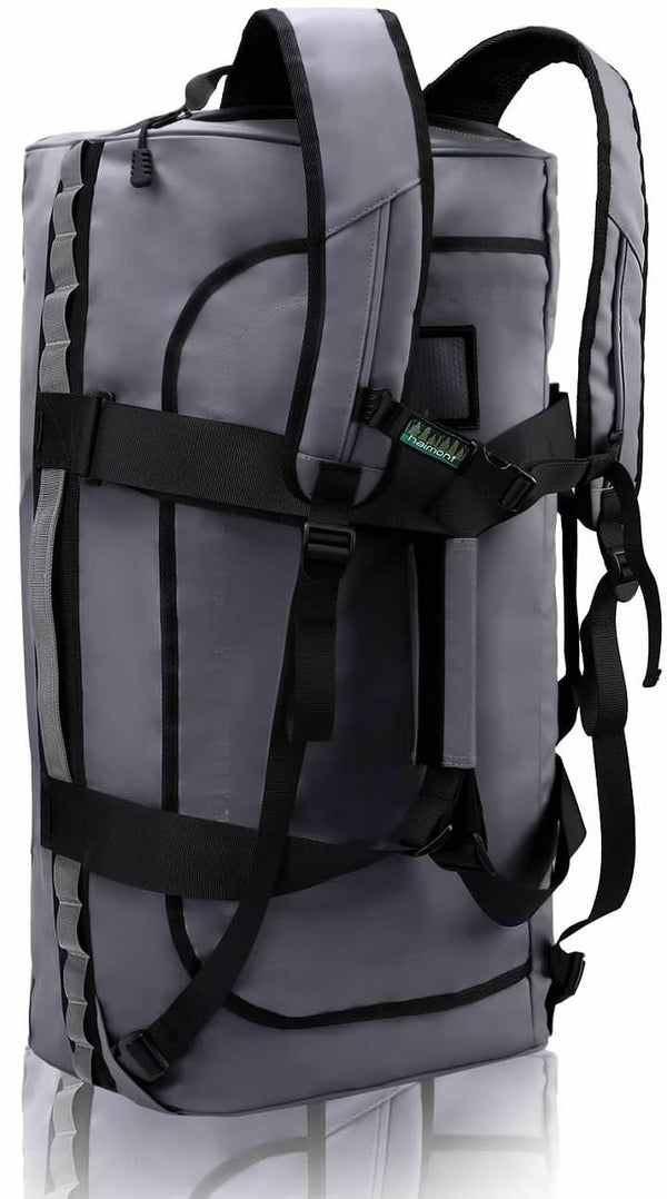 Haimont 90L Sports Duffel Backpack Large Capacity Travel Bag Grey Size 90L NEW