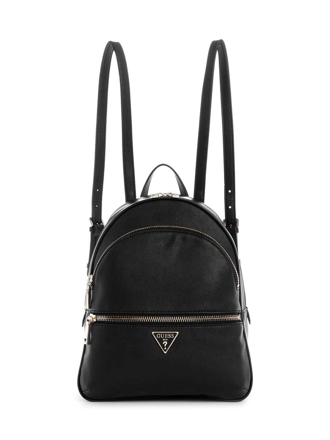 GUESS Manhattan Large Casual Daypack Backpack - Black With Gold Accents NEW