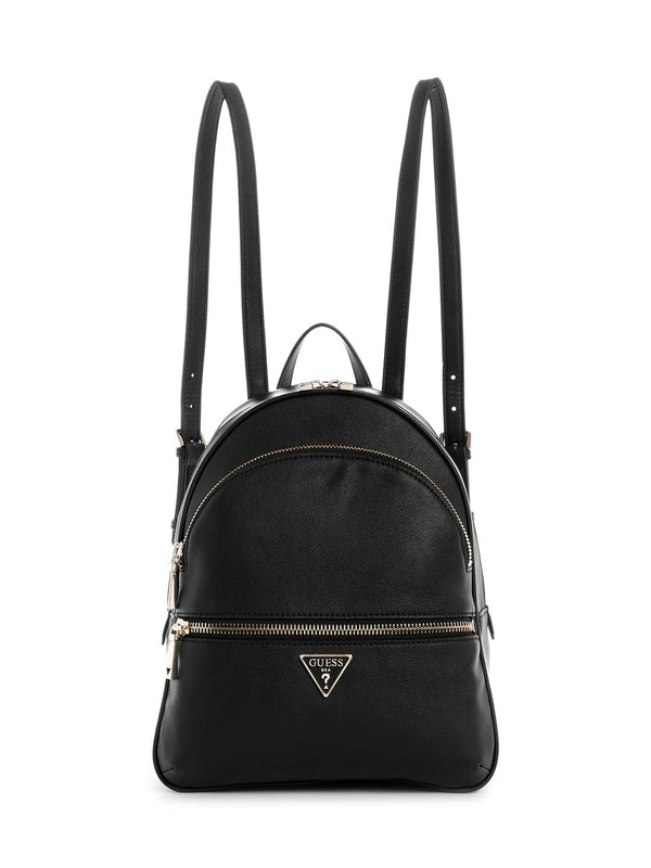 GUESS Manhattan Large Casual Daypack Backpack - Black With Gold Accents NEW
