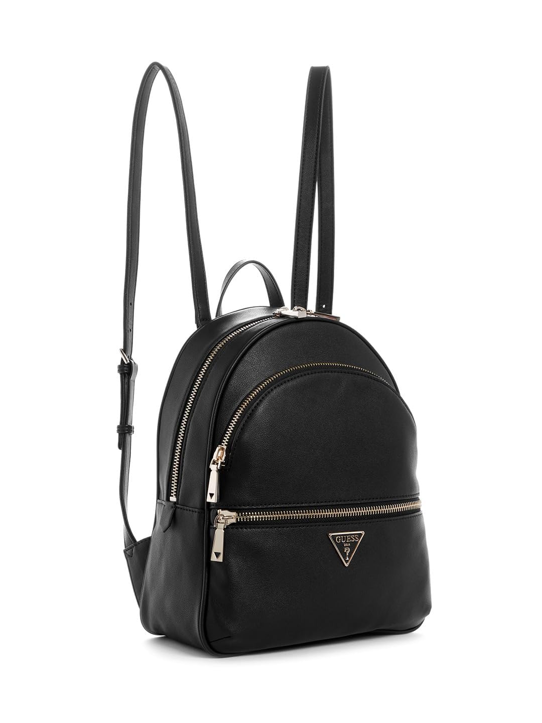 GUESS Manhattan Large Casual Daypack Backpack - Black With Gold Accents NEW