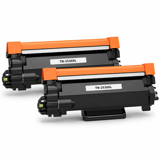 TAVICE TN2530XL Black Toner Cartridge for Brother Printers 2 Pack NEW