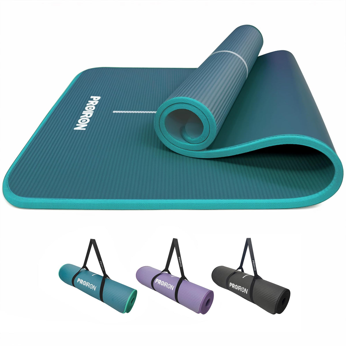PROIRON 10mm Mats Eco Yoga Mat Non-Slip NBR Dark Green Exercise DEMO