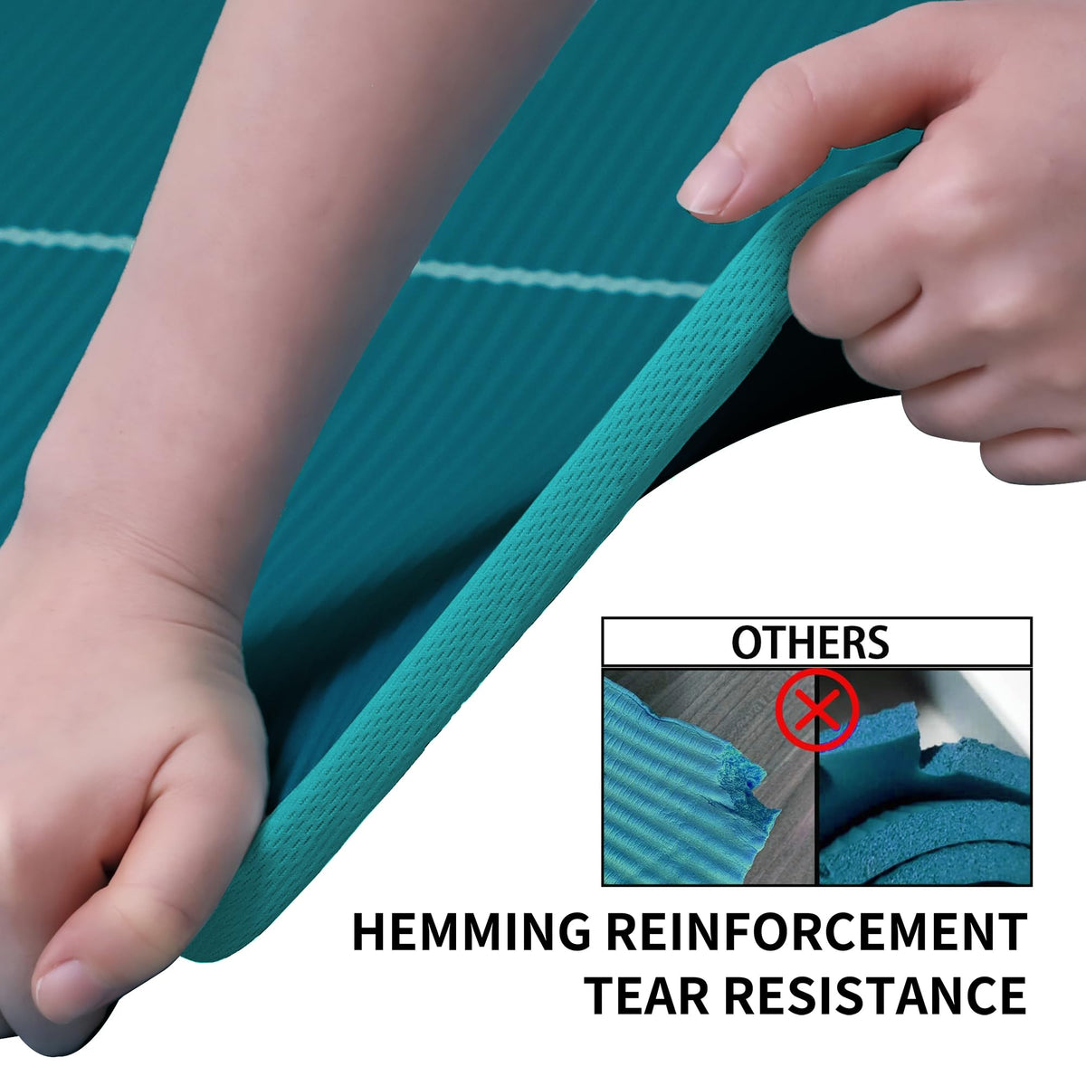 PROIRON 10mm Mats Eco Yoga Mat Non-Slip NBR Dark Green Exercise DEMO