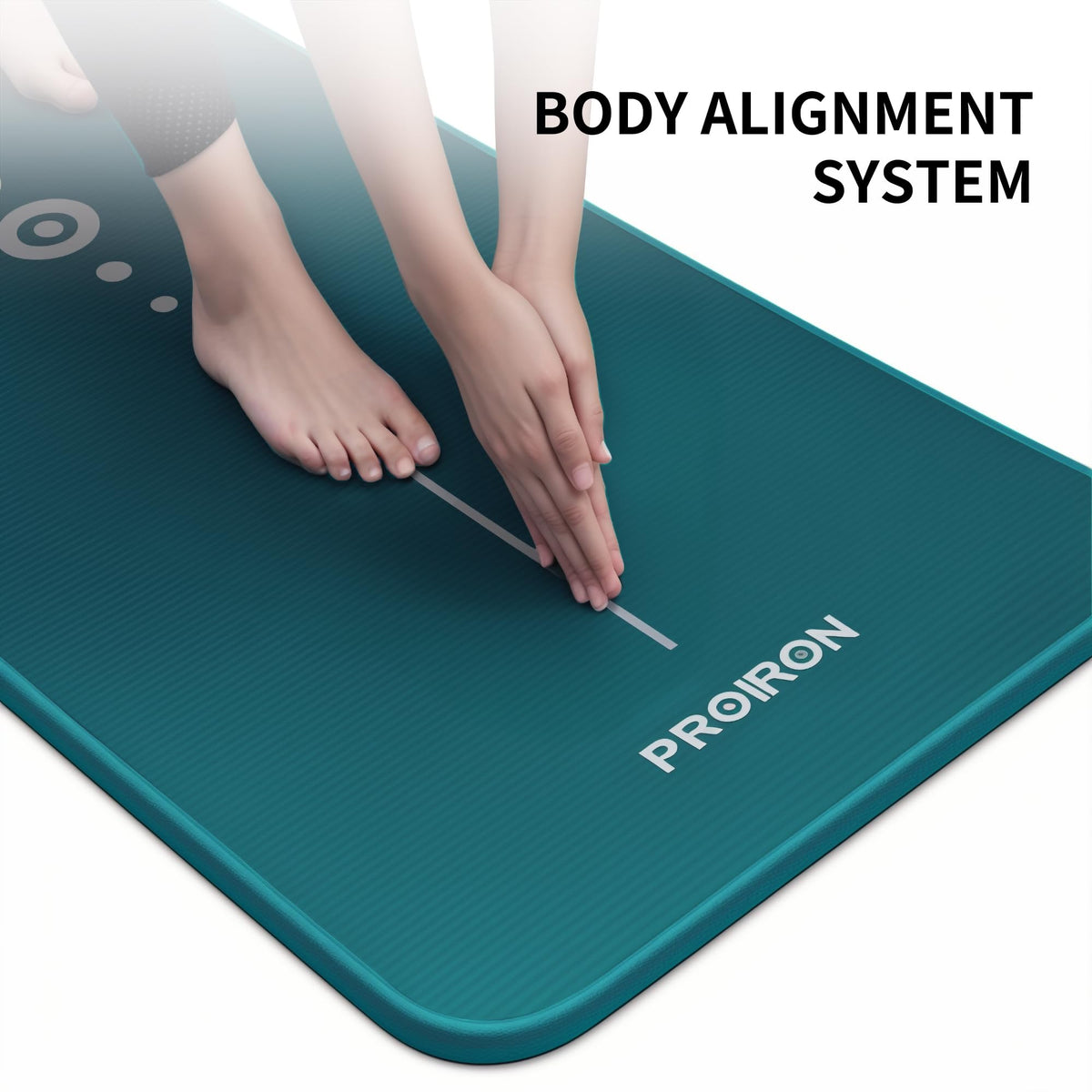 PROIRON 10mm Mats Eco Yoga Mat Non-Slip NBR Dark Green Exercise DEMO