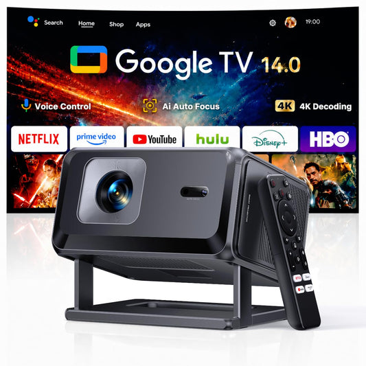 TOPTRO TP3 4K Projectors Projector with Google TV 14.0 Netflix Ready Black DEMO