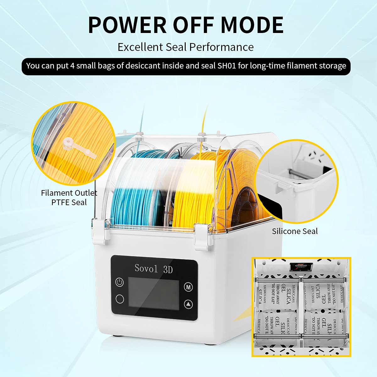 Sovol SH01 Filament Dryer & 3D Printer Spool Holder Dehydrator DEMO