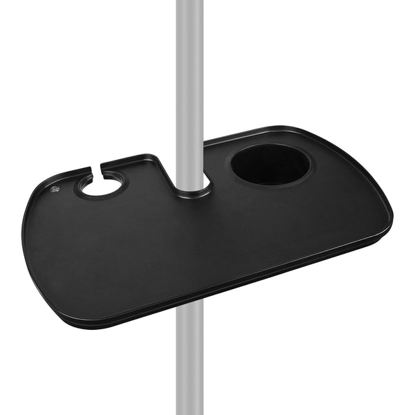 Geekria Microphone Stand Tray with Cup Holder - Black DEMO