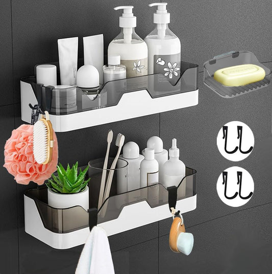 EigPluy Medium Soap Dishes Adhesive Shower Caddy - Drill Free Storage NEW