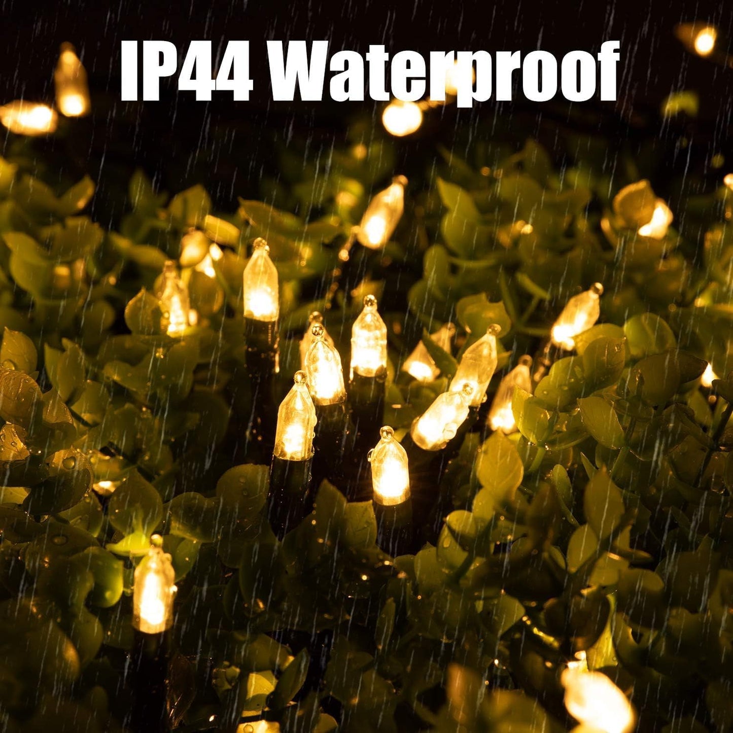 300 LED Clear Warm White String Lights for Home Decor 108ft DEMO