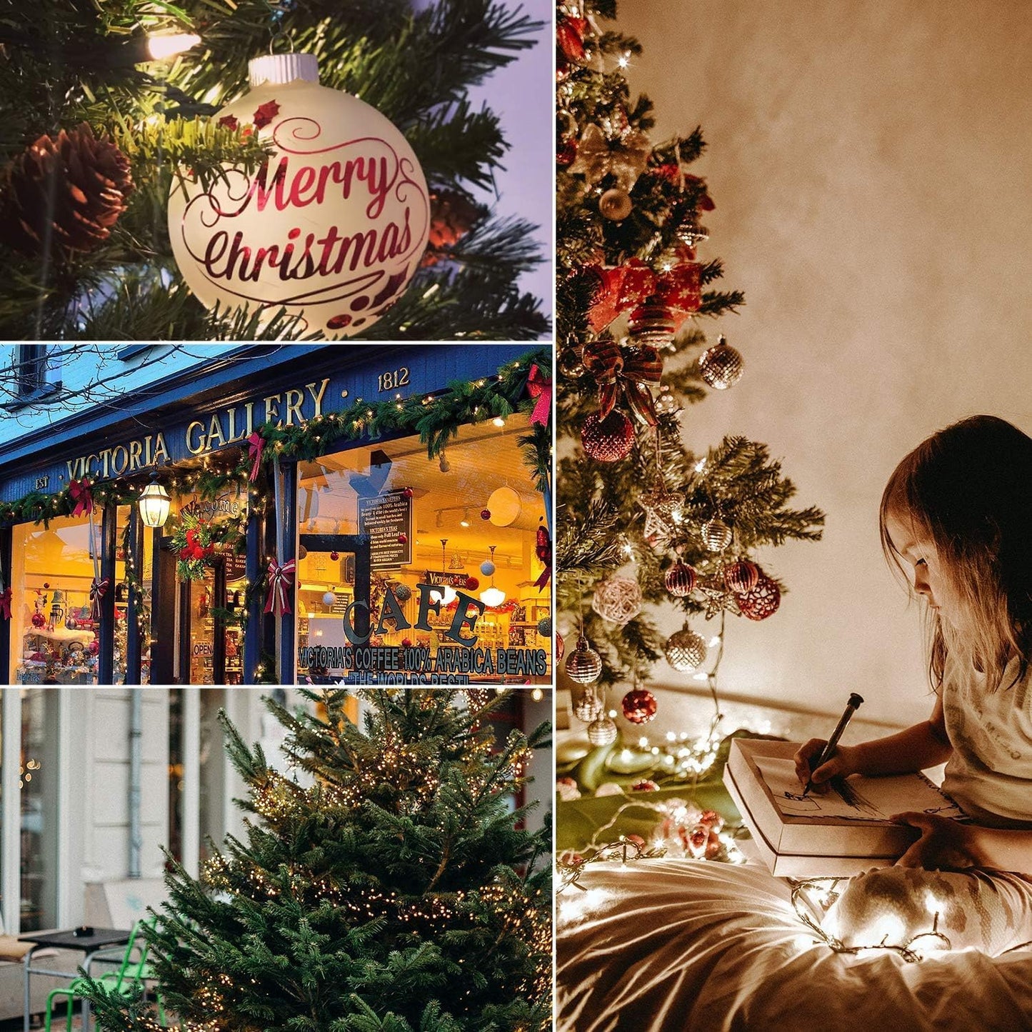 300 LED Clear Warm White String Lights for Home Decor 108ft DEMO