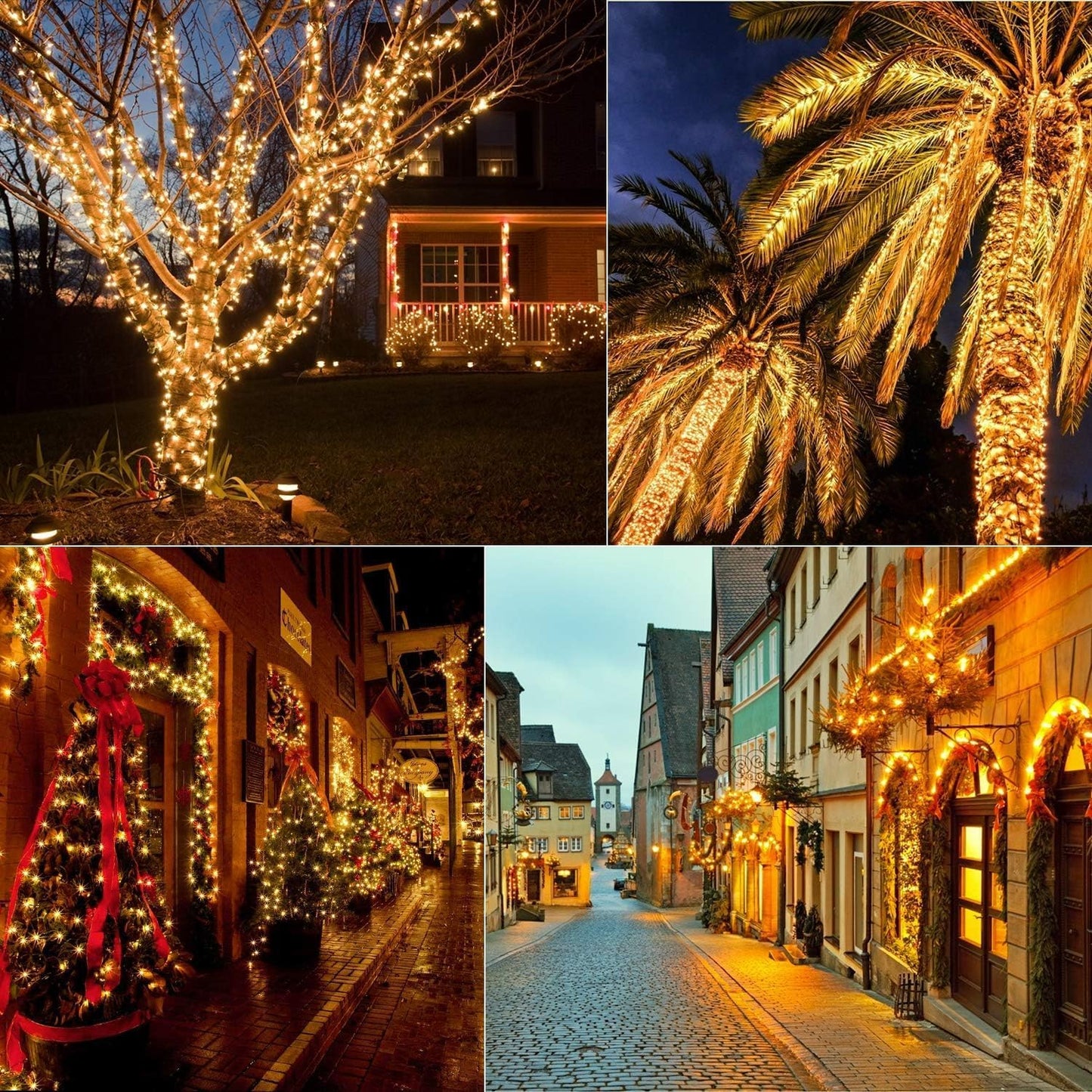 300 LED Clear Warm White String Lights for Home Decor 108ft DEMO