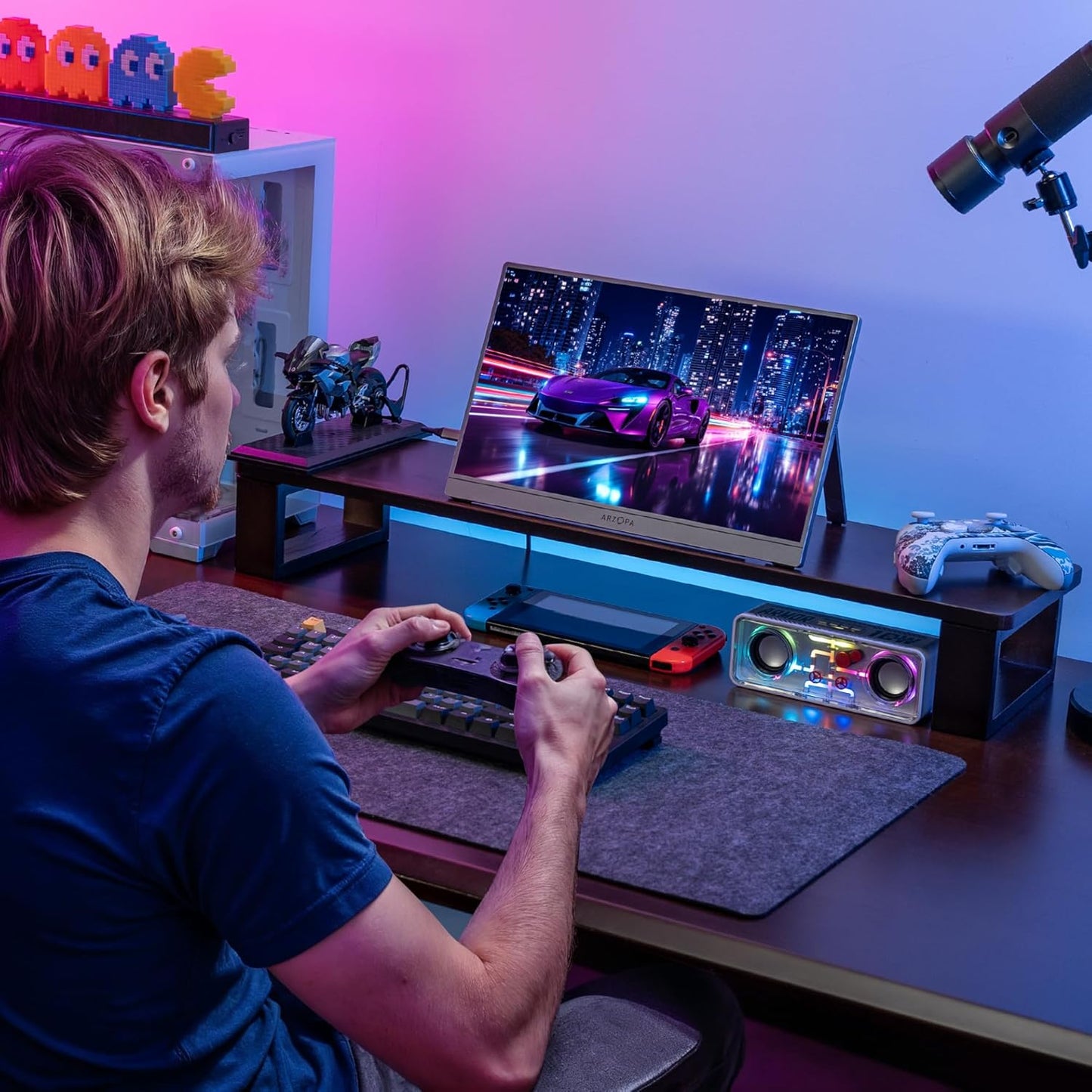 ARZOPA 16.1" 2.5K Portable Monitor 180Hz QHD 107% sRGB Kickstand Display DEMO