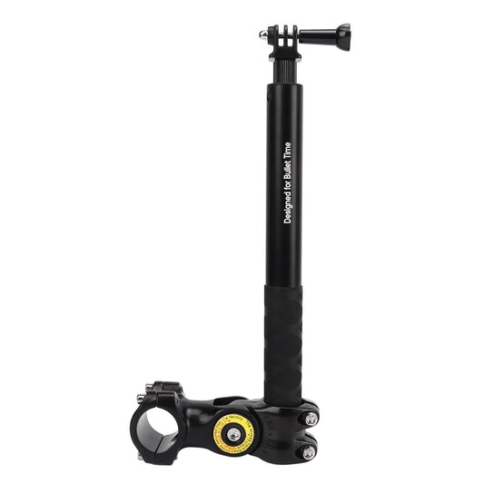 Invisible Selfie Stick Motorcycle Handlebar Mount Camera Black NEW