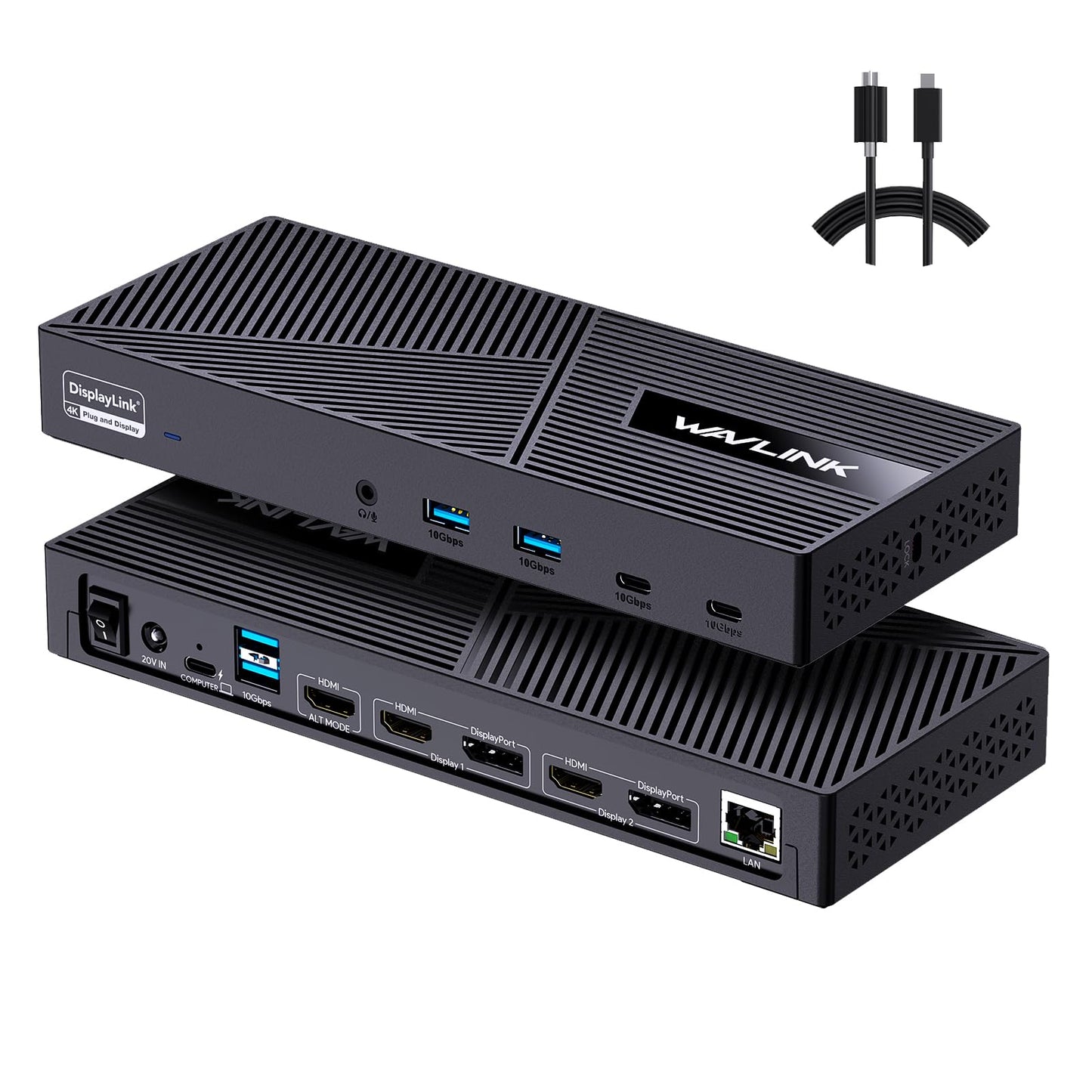 WAVLINK Triple Display USB-C Docking Station with 100W Power Delivery, 4K DEMO