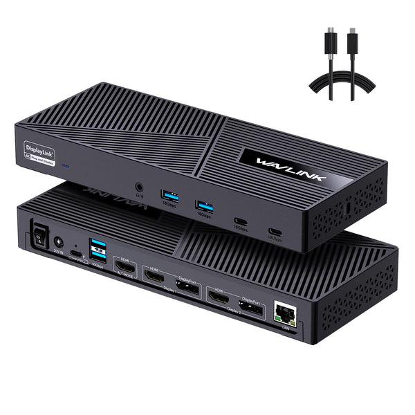 WAVLINK Triple Display USB-C Docking Station with 100W Power Delivery, 4K DEMO
