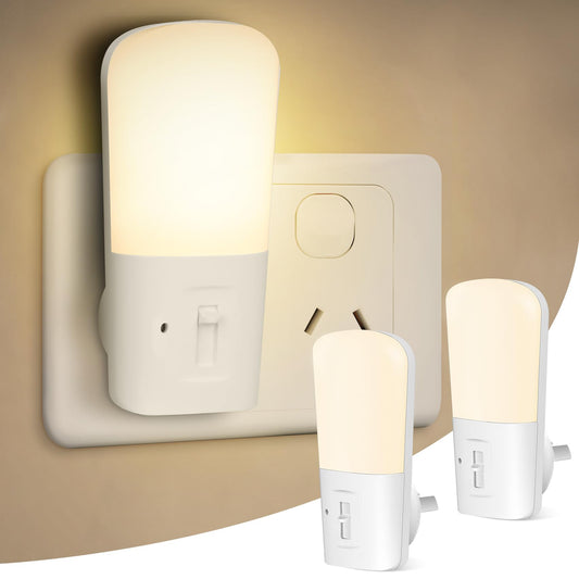 LED Night Lights with Dusk to Dawn Sensor Bright White Plug-In Home Decor DEMO