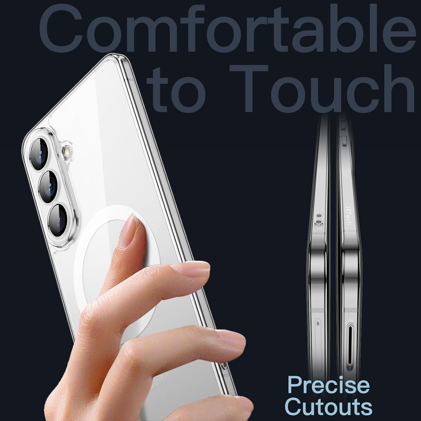 JETech Magnetic Slim Phone Case for Samsung Galaxy S26 Compatible with NEW