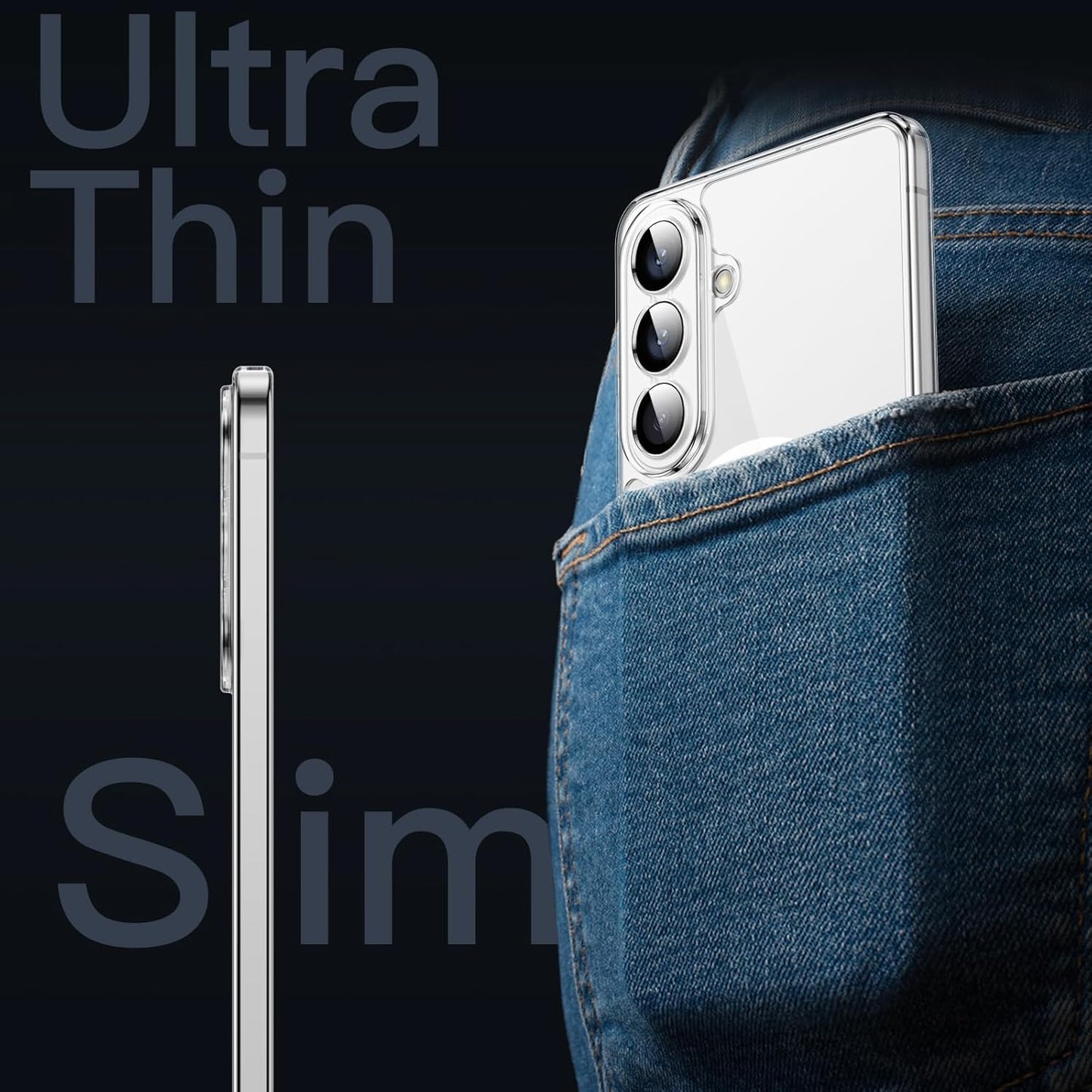 JETech Magnetic Slim Phone Case for Samsung Galaxy S26 Compatible with NEW