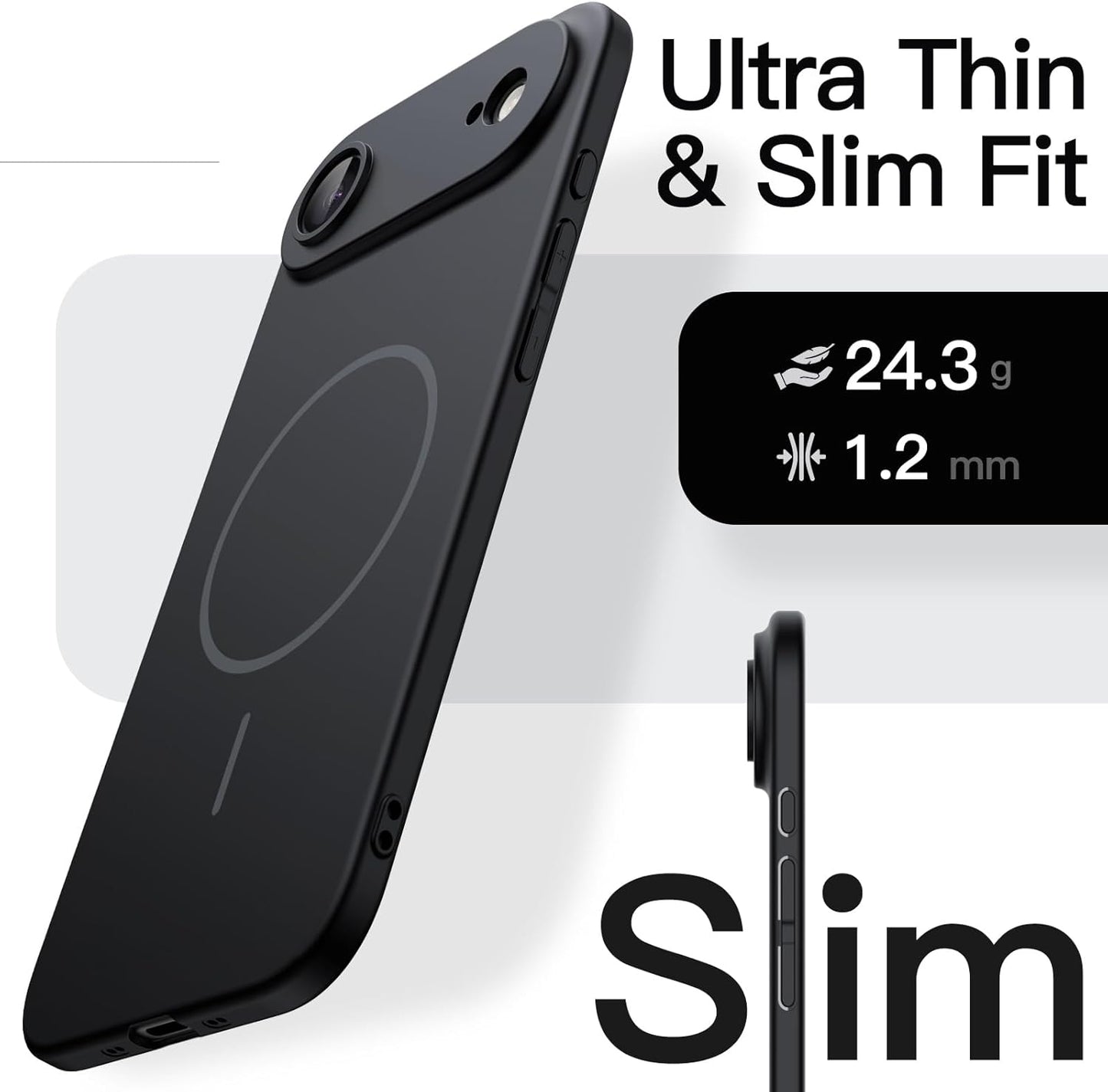 JETech Magnetic Slim Phone Case for iPhone Compatible with MagSafe NEW