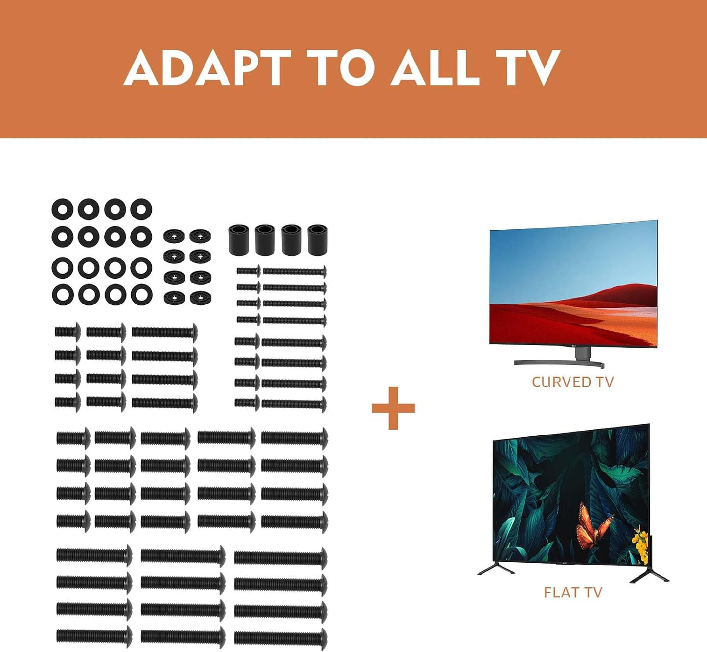 Hemudu Universal TV Installation Hardware Kit Includes Assorted Screws NEW