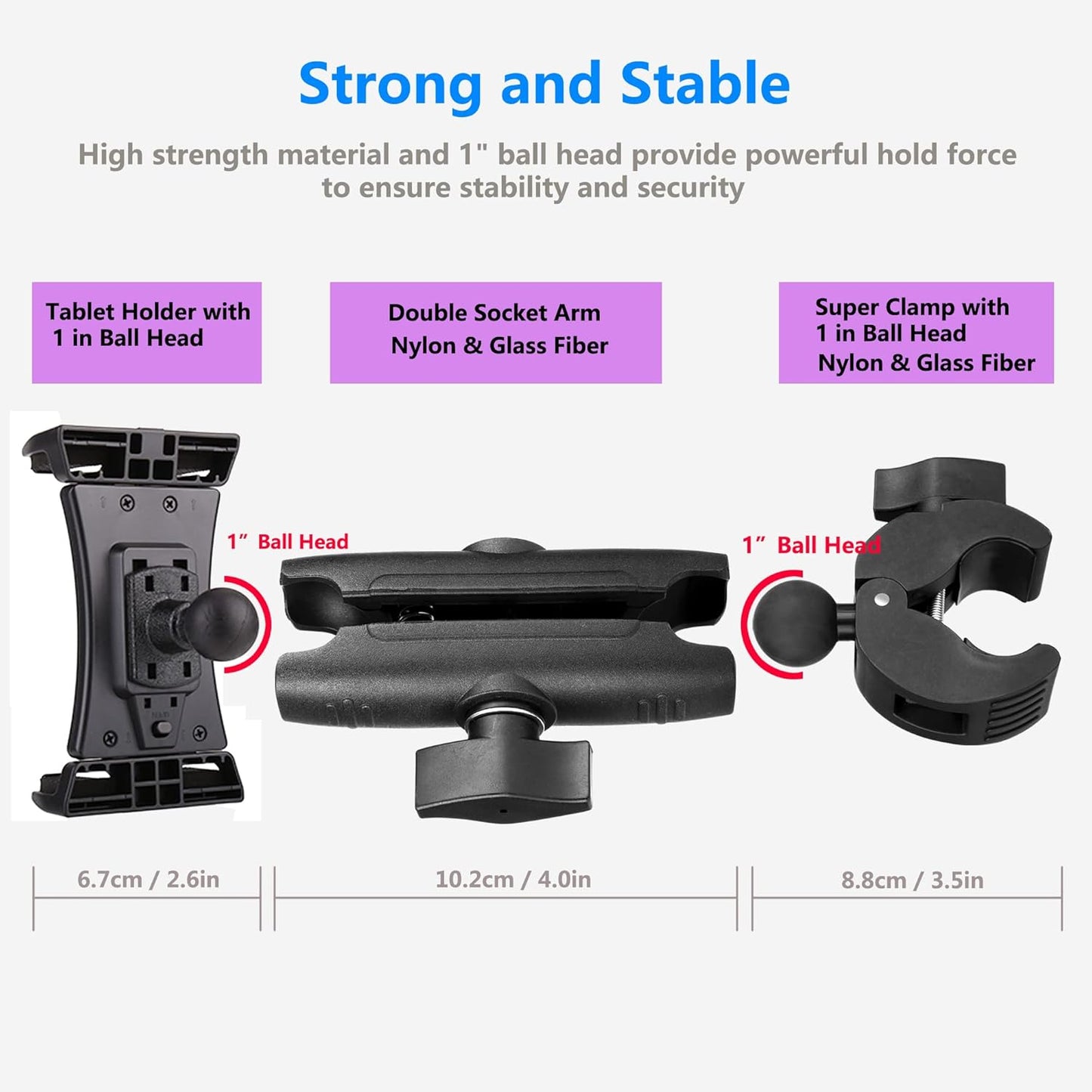 Peastrex Tablet Holder Clamp for Stationary Bike Handlebar Exercise Mount NEW