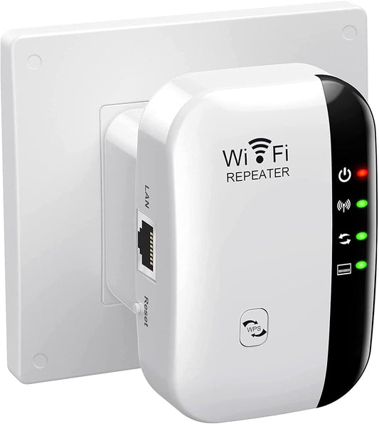 WiFi Range Extender Booster Up to 4000 sq.ft Supports 35 Devices White & DEMO