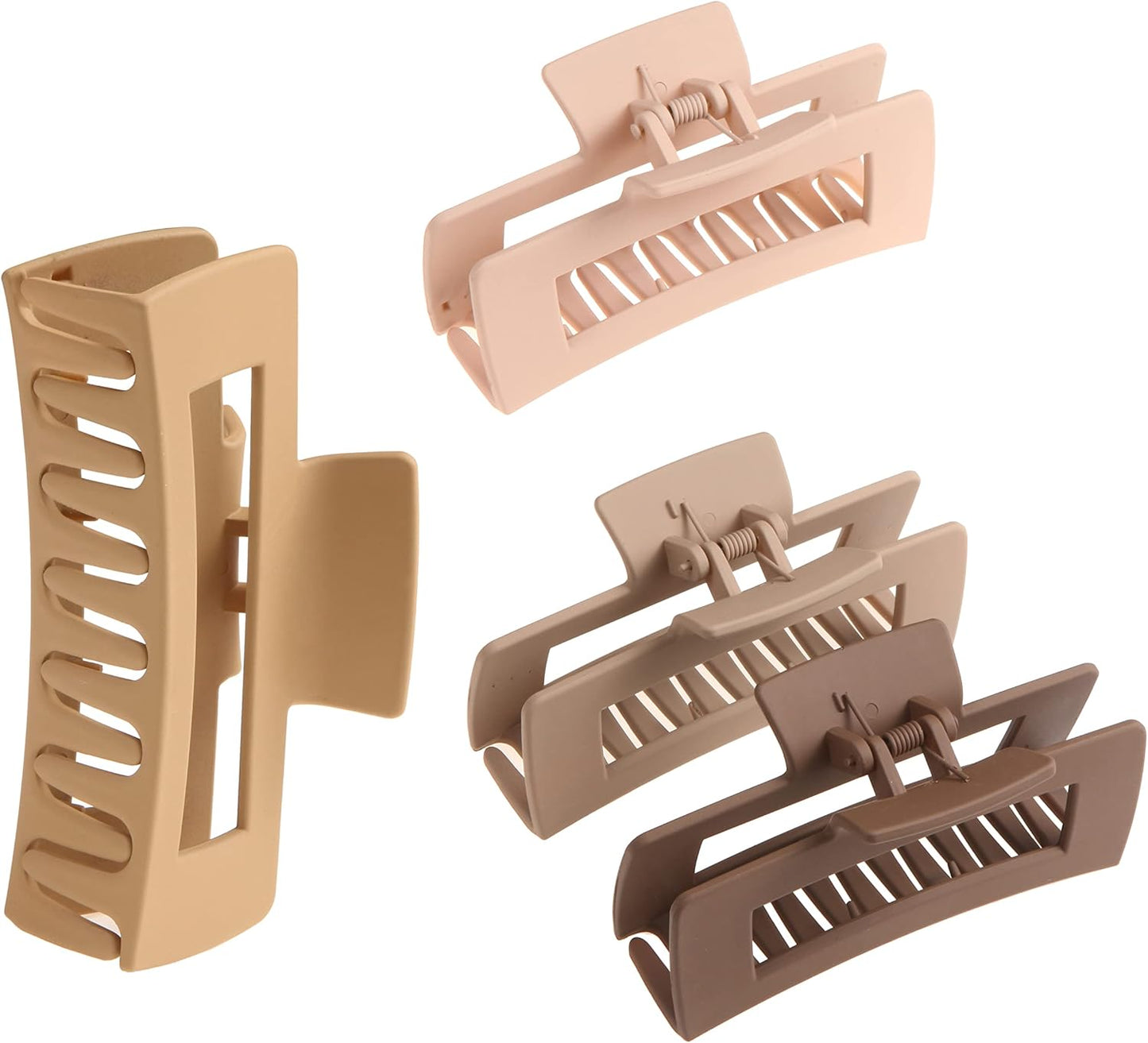 Large Claw Clips for Thick Hair Nonslip Big Accessories Brown & Black 4.4 NEW