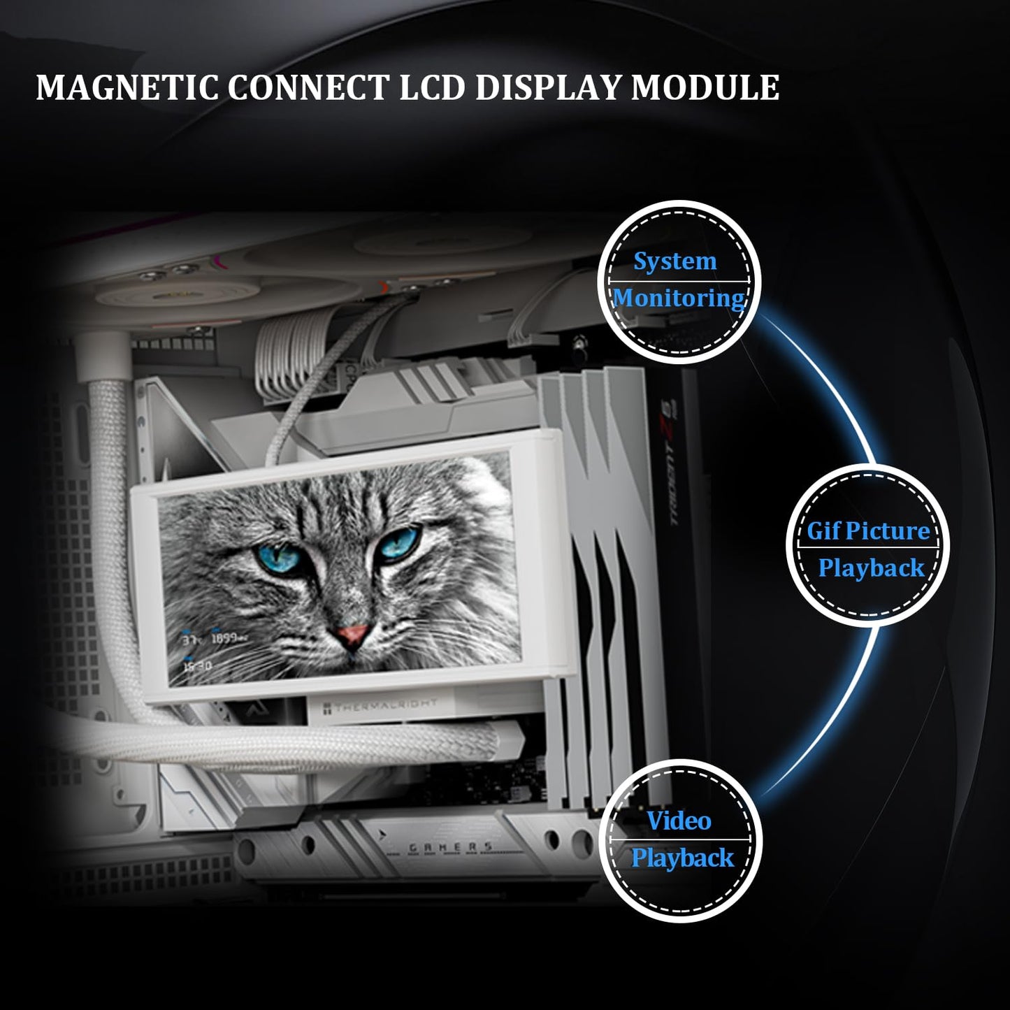 Thermalright Trofeo Vision 360 ARGB CPU AIO Cooler with 6.86-inch LCD DEMO